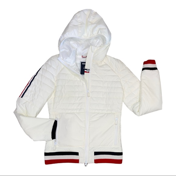 Rossignol Woman’s White Cyrus Channel Quilted Jacket Size 42 (Large/10 US) - Picture 6 of 11